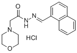 4-Morpholineacetic acid, 2-(1-naphthylmethylene)hydrazide, hydrochlori de