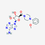 PIPERAZINE,1-(1-(6-AMINO-9H-PURIN-9-YL)-1-DEOXY-SS-D-RIBOFURANURONONYL)-4-(2-METHOXYPHENYL)-