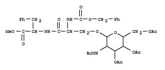 methyl 2-{[3-({3-(acetylamino)-4,5-bis(acetyloxy)-6-[(acetyloxy)methyl]tetrahydro-2H-pyran-2-yl}oxy)-2-{[(benzyloxy)carbonyl]amino}propanoyl]amino}-3-phenylpropanoate 