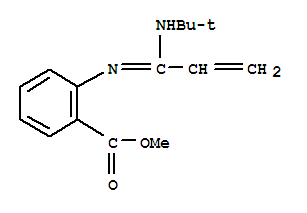 methyl 2-[(C-ethenyl-N-tert-butyl-carbonimidoyl)amino]benzoate