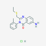 6-amino-2-[(ethylsulfanyl)methyl]-3-(2-methylphenyl)quinazolin-4(3H)-one hydrochloride (1:1)