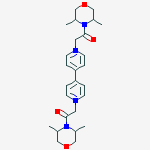 morfamquat (ISO) 1,1-bis(3,5-dimethylmorpholinocarbonylmethyl)-4,4-bipyridilium ion