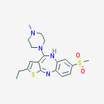 2-ethyl-4-(4-methylpiperazin-1-yl)-7-(methylsulfonyl)-5H-thieno[2,3-b][1,5]benzodiazepine