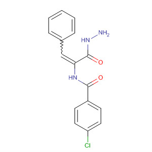 2-Propenoic acid, 2-[(4-chlorobenzoyl)amino]-3-phenyl-, hydrazide