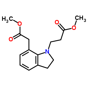 methyl 3-[7-(2-methoxy-2-oxoethyl)-2,3-dihydro-1H-indol-1-yl]propanoate
