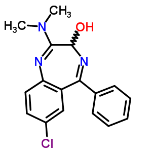 7-chloro-2-(dimethylamino)-5-phenyl-3h-1,4-benzodiazepin-3-ol