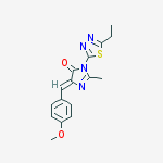 (5Z)-3-(5-ethyl-1,3,4-thiadiazol-2-yl)-5-[(4-methoxyphenyl)methylidene]-2-methyl-3,5-dihydro-4H-imidazol-4-one