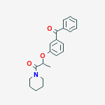 [3-(1-methyl-2-oxo-2-piperidin-1-ylethoxy)phenyl](phenyl)methanone