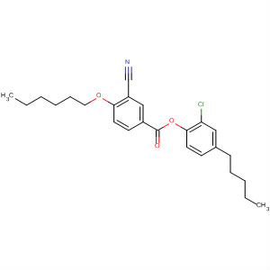 Benzoic acid, 3-cyano-4-(hexyloxy)-, 2-chloro-4-pentylphenyl ester