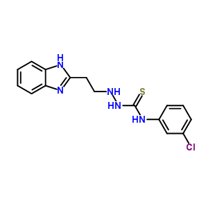 2-[2-(1H-benzimidazol-2-yl)ethyl]-N-(3-chlorophenyl)hydrazinecarbothioamide