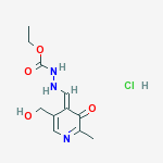 ethyl 2-{(E)-[5-(hydroxymethyl)-2-methyl-3-oxopyridin-4(3H)-ylidene]methyl}hydrazinecarboxylate hydrochloride