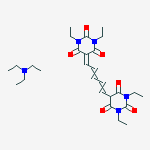 5-(5-(1,3-Diethylhexahydro-2,4,6-trioxo-5-pyrimidinyl)penta-2,4-dienylidene)-1,3-diethylbarbituric acid, compound with triethylamine(1:1)