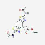 ethyl [2,6-bis(acetylamino)-4-methyl-4,8-dihydrobenzo[1,2-d:5,4-d']bis[1,3]thiazol-4-yl]acetate