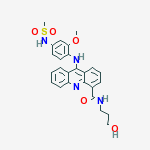 N-(3-hydroxypropyl)-9-({2-methoxy-4-[(methylsulfonyl)amino]phenyl}amino)acridine-4-carboxamide