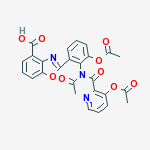 2-[2-(acetyl{[3-(acetyloxy)pyridin-2-yl]carbonyl}amino)-3-(acetyloxy)phenyl]-1,3-benzoxazole-4-carboxylic acid