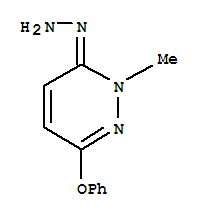 3(2H)-Pyridazinone,2-methyl-6-phenoxy-, hydrazone