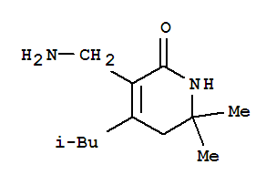 2(1H)-Pyridinone,3-(aminomethyl)-5,6-dihydro-6,6-dimethyl-4-(2-methylpropyl)-