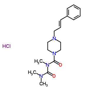 N-(dimethylcarbamoyl)-N-methyl-4-[(2E)-3-phenylprop-2-en-1-yl]piperazine-1-carboxamide hydrochloride