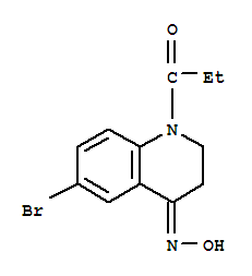 4(1H)-Quinolinone, 6-bromo-2,3-dihydro-1-(1-oxopropyl)-, 4-oxime