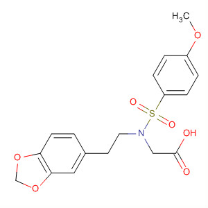 Glycine, N-[2-(1,3-benzodioxol-5-yl)ethyl]-N-[(4-methoxyphenyl)sulfonyl]-