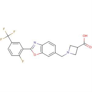 3-Azetidinecarboxylic acid,1-[[2-[2-fluoro-5-(trifluoromethyl)phenyl]-6-benzoxazolyl]methyl]-