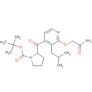 1-Pyrrolidinecarboxylic acid,2-[[2-(2-amino-2-oxoethoxy)-3-(2-methylpropyl)-4-pyridinyl]carbonyl]-,1,1-dimethylethyl ester, (2S)-