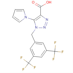 1H-1,2,3-Triazole-4-carboxylic acid,1-[[3,5-bis(trifluoromethyl)phenyl]methyl]-5-(1H-pyrrol-1-yl)-