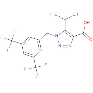 1H-1,2,3-Triazole-4-carboxylic acid,1-[[3,5-bis(trifluoromethyl)phenyl]methyl]-5-(1-methylethyl)-
