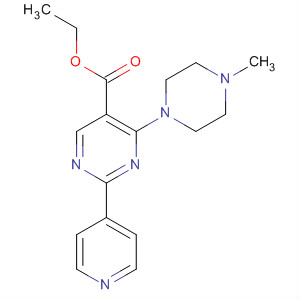 5-Pyrimidinecarboxylic acid, 4-(4-methyl-1-piperazinyl)-2-(4-pyridinyl)-,ethyl ester
