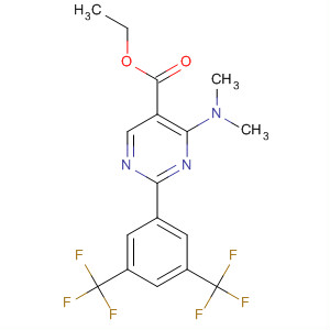 5-Pyrimidinecarboxylic acid,2-[3,5-bis(trifluoromethyl)phenyl]-4-(dimethylamino)-, ethyl ester