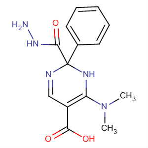 5-Pyrimidinecarboxylic acid, 4-(dimethylamino)-2-phenyl-, hydrazide