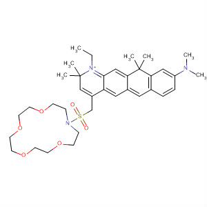 Naphtho[2,3-g]quinolinium,9-(dimethylamino)-1-ethyl-2,11-dihydro-2,2,11,11-tetramethyl-4-[(1,4,7,10-tetraoxa-13-azacyclopentadec-13-ylsulfonyl)methyl]-