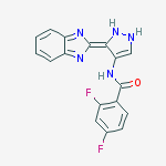 Benzamide, N-[3-(1H-benzimidazol-2-yl)-1H-pyrazol-4-yl]-2,4-difluoro-