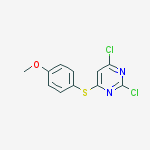 Pyrimidine, 2,4-dichloro-6-[(4-methoxyphenyl)thio]-