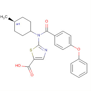 5-Thiazolecarboxylic acid,2-[(cis-4-methylcyclohexyl)(4-phenoxybenzoyl)amino]-