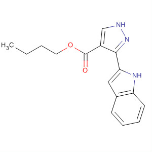 1H-Pyrazole-4-carboxylic acid, 3-(1H-indol-2-yl)-, butyl ester