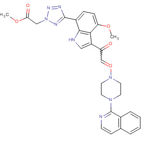 2H-Tetrazole-2-acetic acid,5-[3-[[4-(1-isoquinolinyl)-1-piperazinyl]oxoacetyl]-4-methoxy-1H-indol-7-yl]-, methyl ester