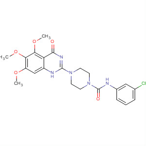 1-Piperazinecarboxamide,N-(3-chlorophenyl)-4-(1,4-dihydro-5,6,7-trimethoxy-4-oxo-2-quinazolinyl)-