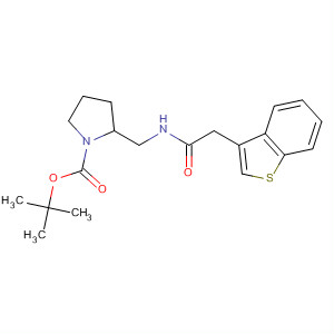 1-Pyrrolidinecarboxylic acid,2-[[(benzo[b]thien-3-ylacetyl)amino]methyl]-, 1,1-dimethylethyl ester,(2R)-