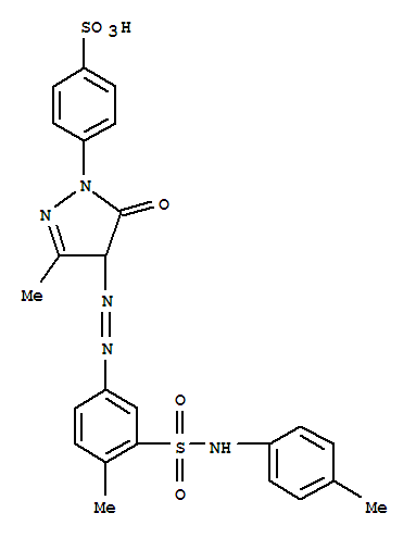 p-[4,5-dihydro-3-methyl-4-[[4-methyl-3-[(p-tolylamino)sulphonyl]phenyl]azo]-5-oxo-1H-pyrazol-1-yl]benzenesulphonic acid