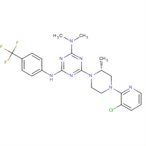 1,3,5-Triazine-2,4-diamine,6-[(2R)-4-(3-chloro-2-pyridinyl)-2-methyl-1-piperazinyl]-N,N-dimethyl-N'-[4-(trifluoromethyl)phenyl]-