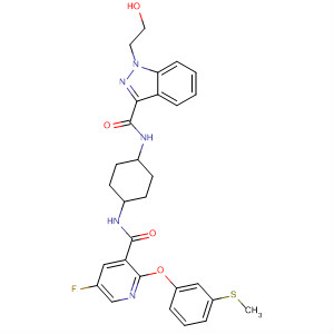 1H-Indazole-3-carboxamide,N-[cis-4-[[[5-fluoro-2-[3-(methylthio)phenoxy]-3-pyridinyl]carbonyl]amino]cyclohexyl]-1-(2-hydroxyethyl)-