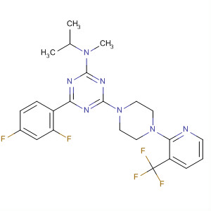 1,3,5-Triazin-2-amine,4-(2,4-difluorophenyl)-N-methyl-N-(1-methylethyl)-6-[4-[3-(trifluoromethyl)-2-pyridinyl]-1-piperazinyl]-