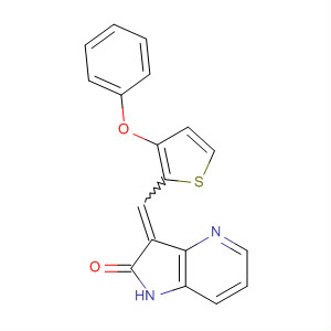 2H-Pyrrolo[3,2-b]pyridin-2-one,1,3-dihydro-3-[(3-phenoxy-2-thienyl)methylene]-