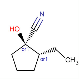 Cyclopentanecarbonitrile, 2-ethyl-1-hydroxy-, (1R,2R)-rel-