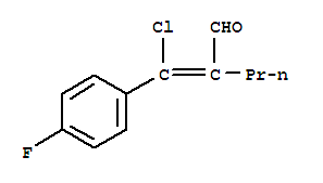 2-[chloro(4-fluorophenyl)methylene]valeraldehyde