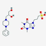 1,2-Propanediol, 3-(4-phenyl-1-piperazinyl)-, mono(1,2,3,6-tetrahydro-1,3-dimethyl-2,6-dioxo-7H-purine-7-propanesulfonate) (salt)