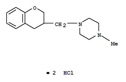 Piperazine, 1-((3,4-dihydro-2H-1-benzopyran-3-yl)methyl)-4-methyl-, di hydrochloride