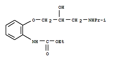 CARBAMIC ACID, (2-(2-HYDROXY-3-((1-METHYLETHYL)AMINO)PROPOXY)PHENYL)-,  ETHYL EST