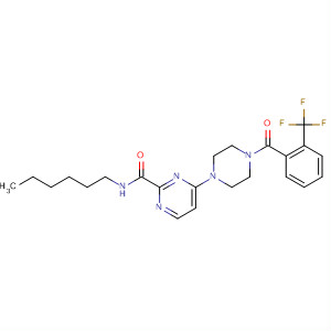 3-Pyridazinecarboxamide,N-hexyl-6-[4-[2-(trifluoromethyl)benzoyl]-1-piperazinyl]-
